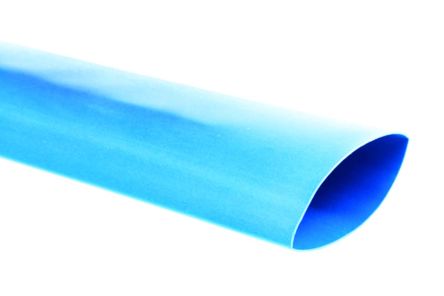 TE Connectivity CGPT Wärmeschrumpfschlauch, Polyolefin Blau, Ø 19mm Schrumpfrate 2:1, Länge 60m