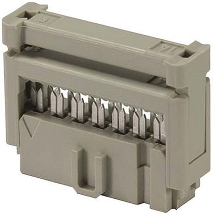 HARTING Conector IDC Hembra Serie SEK-18 De 16 Vías, Paso 2.54mm, 2 Filas
