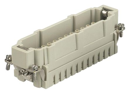 HARTING Han E HMC Industrie-Steckverbinder Kontakteinsatz, 24-polig 16A Stecker