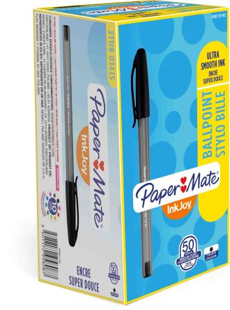Paper Mate Black Ball Point Pen, 1.0 Mm Tip Size