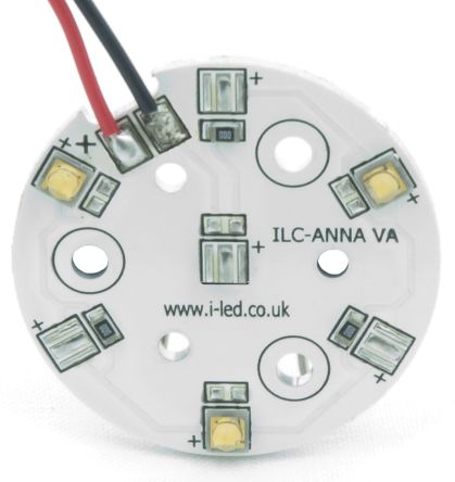 Intelligent LED Solutions Array LED ILS ILC-ONA3-WMWH-SC211-WIR200., 3 LED, Flusso 390 Lm, Bianco