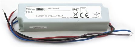 Intelligent LED Solutions ILS LED-Treiber 100 → 240 V Ac LED-Treiber, Ausgang 40 → 110V / 500mA Konstantstrom
