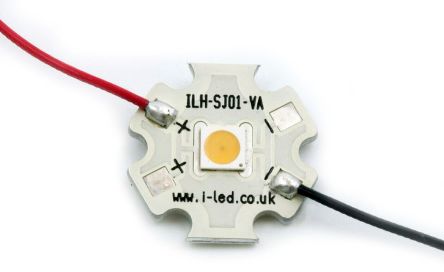 Intelligent LED Solutions ILS, LED-Array Blassblau 3V, Ø 20mm 67 Lm-Typ, 15000K Aluminium