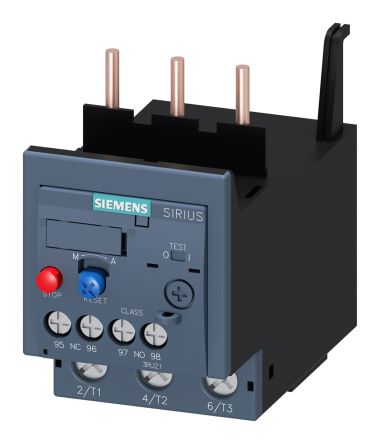 Siemens SIRIUS Innovation 3RU2 Überlastrelais, 3P 1 Schließer, 1 Öffner / 73 A, 55mm X 76.5mm