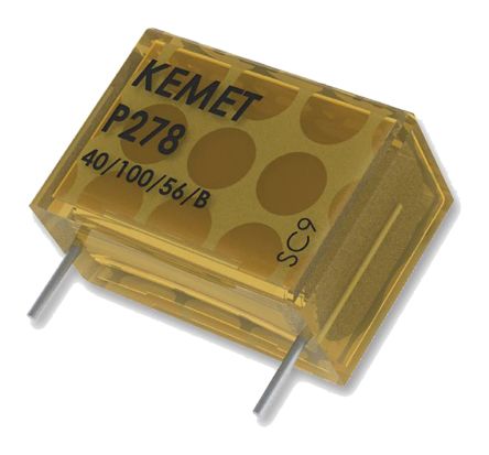 KEMET P278 X1 Metallpapierkondensator 10nF ±20% / 480V Ac, THT Raster 15.2mm