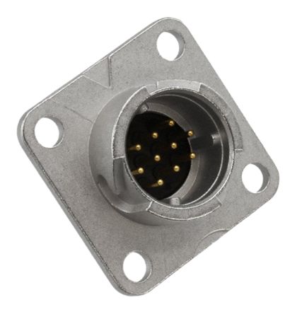 Hirose HR08D Series, 10 Pole Cable Mount Connector Socket, IP67, IP68, 12 Shell Size, Male Contacts, Bayonet Mating