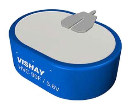Vishay Supercondensador, 90F, -20 → +80%, 5.6V Dc, Montaje En Orificio Pasante, 180 (dc) MΩ, 60 (ac) MΩ