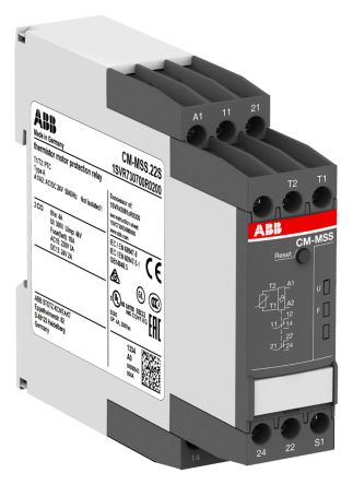 ABB Temperature Monitoring Relay, DPDT, DIN Rail