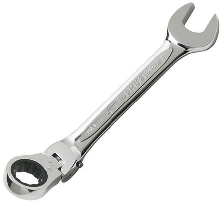 Bahco Ratchet Spanner, 12mm, Metric, Double Ended, 148 Mm Overall