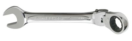 Bahco Ratchet Spanner, 17mm, Metric, Double Ended, 190 Mm Overall
