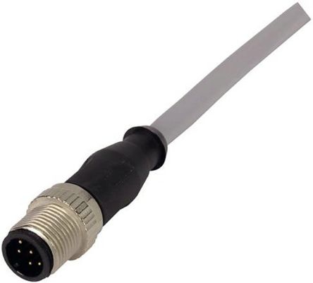 HARTING Cable De Conexión, Con. A M12 Macho, 8 Polos, Con. B Sin Terminación, Cod.: A, Long. 1m, IP67