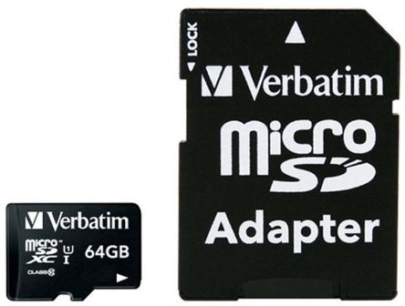 Verbatim Premium MicroSDXC Micro SD Karte 64 GB Class 10