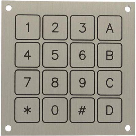 Grayhill IP68 16 Key Aluminium Keypad