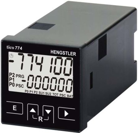 Hengstler TICO 774 Batch Counter, Shift Counter, Tachometer, Timer Counter, 6 Digit, 60kHz, 12 → 30 V Dc