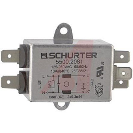 Schurter IEC Filter / 10A, Tafelmontage