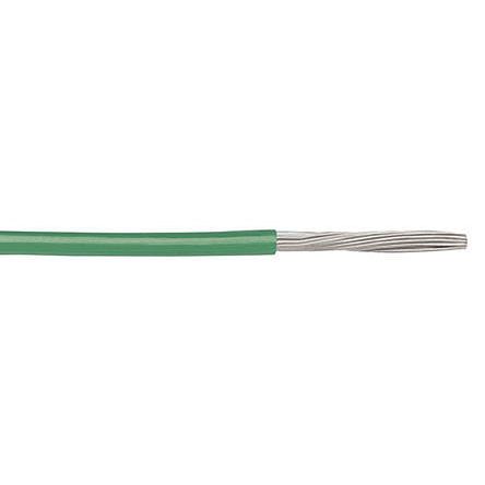 Alpha Wire Einzeladerleitung 0,33 Mm², 22 AWG 30m Grün PTFE Isoliert Ø 1.27mm 19/0,16 Mm Litzen UL1213