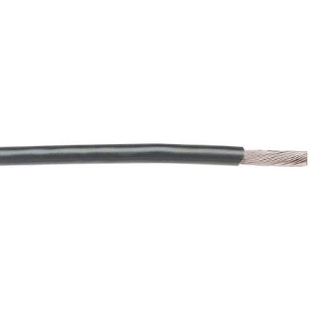 Alpha Wire Einzeladerleitung 0,23 Mm², 24 AWG 30m Grau PTFE Isoliert Ø 0.91mm 7/0,20 Mm Litzen MIL-W-16878