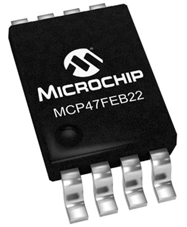 Microchip 12 Bit DAC MCP47FEB22A0-E/ST, Dual TSSOP, 8-Pin, Interface Seriell (I2C)