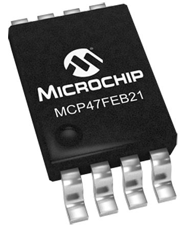 Microchip 12 Bit DAC MCP47FEB21A0-E/ST, TSSOP, 8-Pin, Interface Seriell (I2C)
