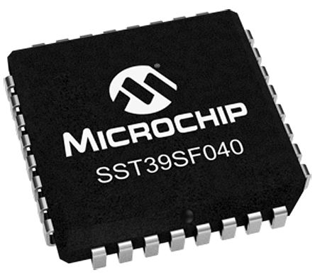 Microchip SST39 Flash-Speicher 4MBit, 512K X 8 Bit, Parallel, 55ns, PLCC, 32-Pin, 4,5 V Bis 5,5 V