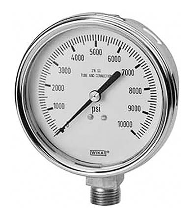 WIKA Dial Pressure Gauge 100psi, 9832615, RS Calibration