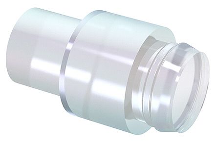 Mentor GmbH Mentor LED-Lichtleiter, Flach-Linse Klar 3.8 (Dia.) X 11.8mm, Rückwandmontage