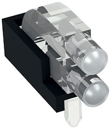Mentor GmbH Mentor LED-Lichtleiter 2-fach, Dom-Linse Klar 3.16 X 11.85 X 6.1mm, PCB-Montage