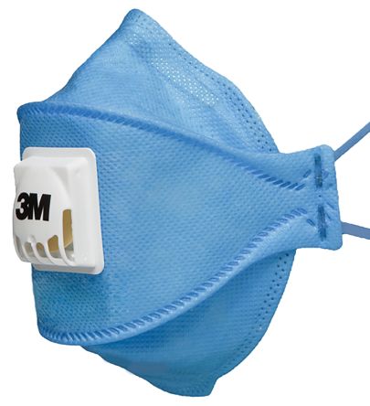 3M Masque Respiratoire Jetable FFP2, Sans Soupape Série Aura™ 9400+