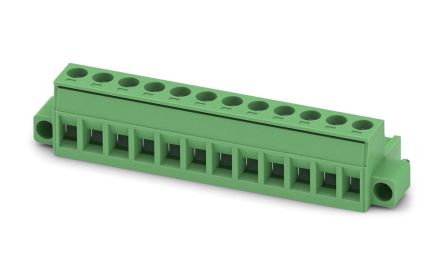 Phoenix Contact, MSTB 2.5/12-STF-5.08 EX, 12 Way, Pluggable Terminal Block, Plug, Solder Termination, 1795653