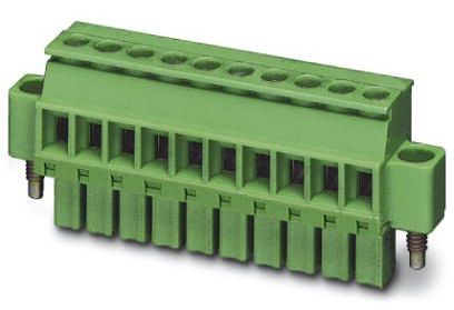 Phoenix Contact 3.81mm Pitch 14 Way Pluggable Terminal Block, Plug, Cable Mount, Screw Termination