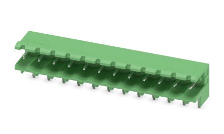 Phoenix Contact, 5.0mm Pitch, MSTBW 2.5/12-G, 12 Way, Pluggable Terminal Block, Header, Solder Termination, 1736014