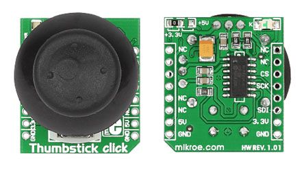 MikroElektronika Entwicklungskit Für MMS Thumbstick Joystick MikroBUS Click Board