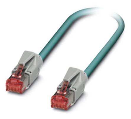 Phoenix Contact Cat5e Straight Male RJ45 To Straight Male RJ45 Ethernet Cable, Black Polyurethane Sheath, 3m