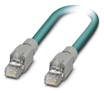 Phoenix Contact VS-IP20-IP20-94C/10 Ethernetkabel Cat.5, 10m, Schwarz Patchkabel, A RJ45 Stecker, B RJ45, Aussen ø