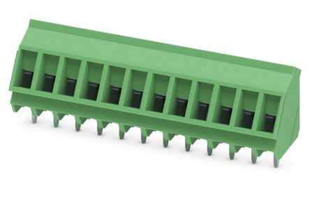 Phoenix Contact SMKDS 3/12 Series PCB Terminal Block, 12-Contact, 5mm Pitch, Through Hole Mount, Screw Termination