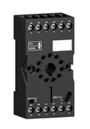 Schneider Electric Relaissockel Zur Verwendung Mit Relais Serie RSZ Harmony Relay RXG, 11 -Kontakt, DIN-Schienen,