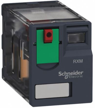 Schneider Electric Harmony Relay RXM Monostabiles Relais, Steckrelais 2-poliger Wechsler 12A 110V Dc Spule / 900mW