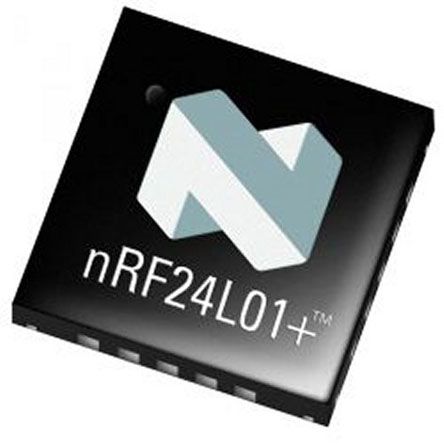 Nordic Semiconductor CI Transceiver RF NRF24L01P-T, GFSK, 20 Broches QFN