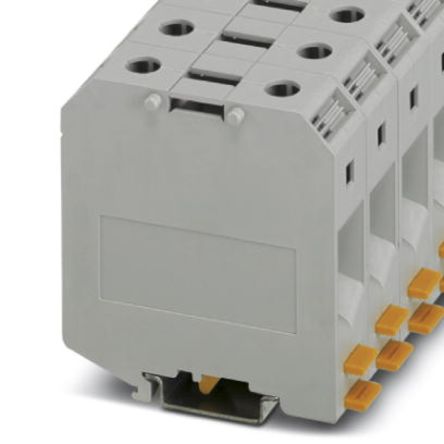 Phoenix Contact UKH 50-IB Series Grey DIN Rail Terminal Block, 16 → 50mm², Single-Level, Screw Termination
