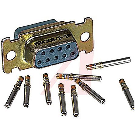 Cinch Conector D-sub, Serie M24308, Recto, Montaje De Cable, Hembra, Terminación Crimpado, 1,25 KV, 5.0A