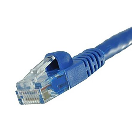Cinch 73 Ethernetkabel Cat.6, 910mm, Blau Patchkabel, A RJ45 U/UTP Stecker, B RJ45, PVC