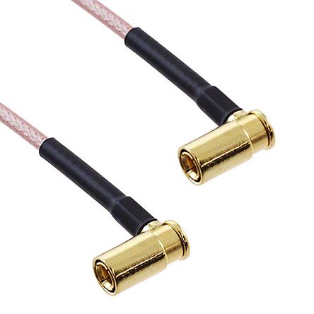 Cinch RG316同轴电缆, 415系列, 152.4mm长, SMB公插转SMB公插, 50 Ω
