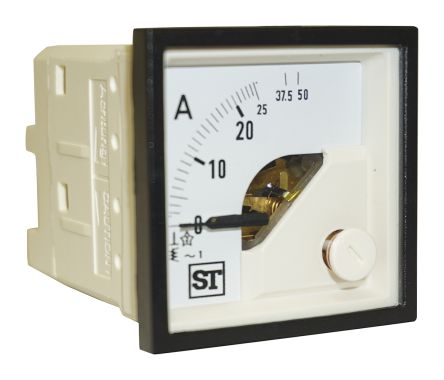 Sifam Tinsley Sigma Amperemeter 25A AC Dreheisen, 48mm X 48mm T. 54mm, 0 → 25A