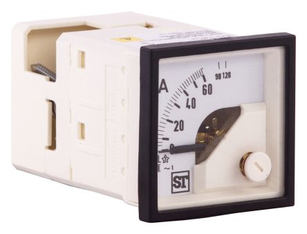 Sifam Tinsley Sigma Amperemeter 60A AC Dreheisen, 48mm X 48mm T. 72mm, 0 → 60A