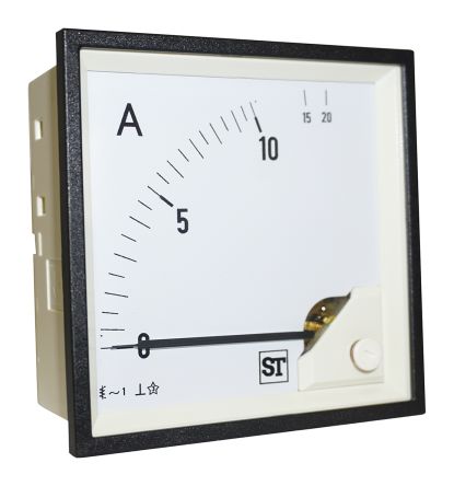 Sifam Tinsley Ampèremètre Analogique De Panneau V C.a. Série Sigma, Echelle 10A, 92mm X 92mm