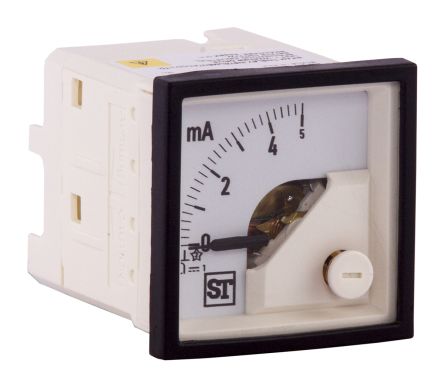 Sifam Tinsley 指针电流表, Sigma系列, 直流, 最大值5mA, 68mm切面高度, 测量范围Maximum of 5mA, 最低温度-10°C