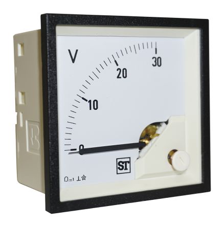 Sifam Tinsley Sigma Amperemeter 1mA DC Drehspule, 92mm X 92mm T. 54mm, Maximum Of 1mA