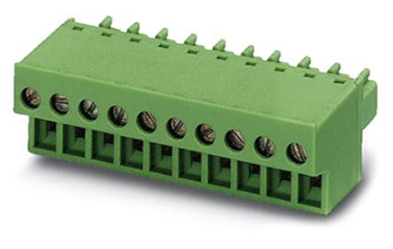 Phoenix Contact 3.81mm Pitch 13 Way Pluggable Terminal Block, Plug, Cable Mount, Screw Termination