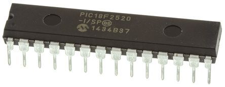 Microchip Mikrocontroller PIC18F PIC 8bit THT 32 KB, 256 B SPDIP 28-Pin 40MHz 1536 KB RAM