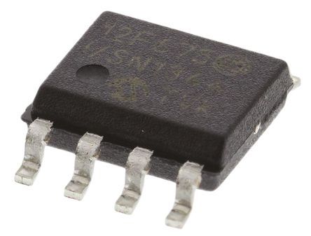 Microchip Microcontrôleur, 8bit, 64 B RAM, 1024 X 14 Mots, 128 B, 20MHz, SOIC 8, Série PIC12F